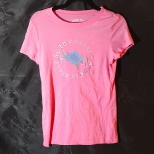 Aeropostale Pink Short Sleeve Tee with Graphic